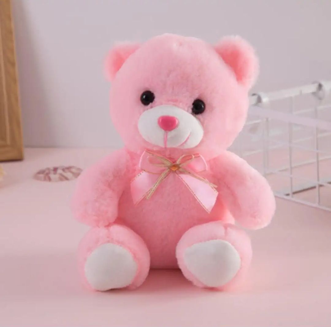 10-Inch Plush Teddy Bear with 3D Eyes - Perfect Stuffed Toy for Children