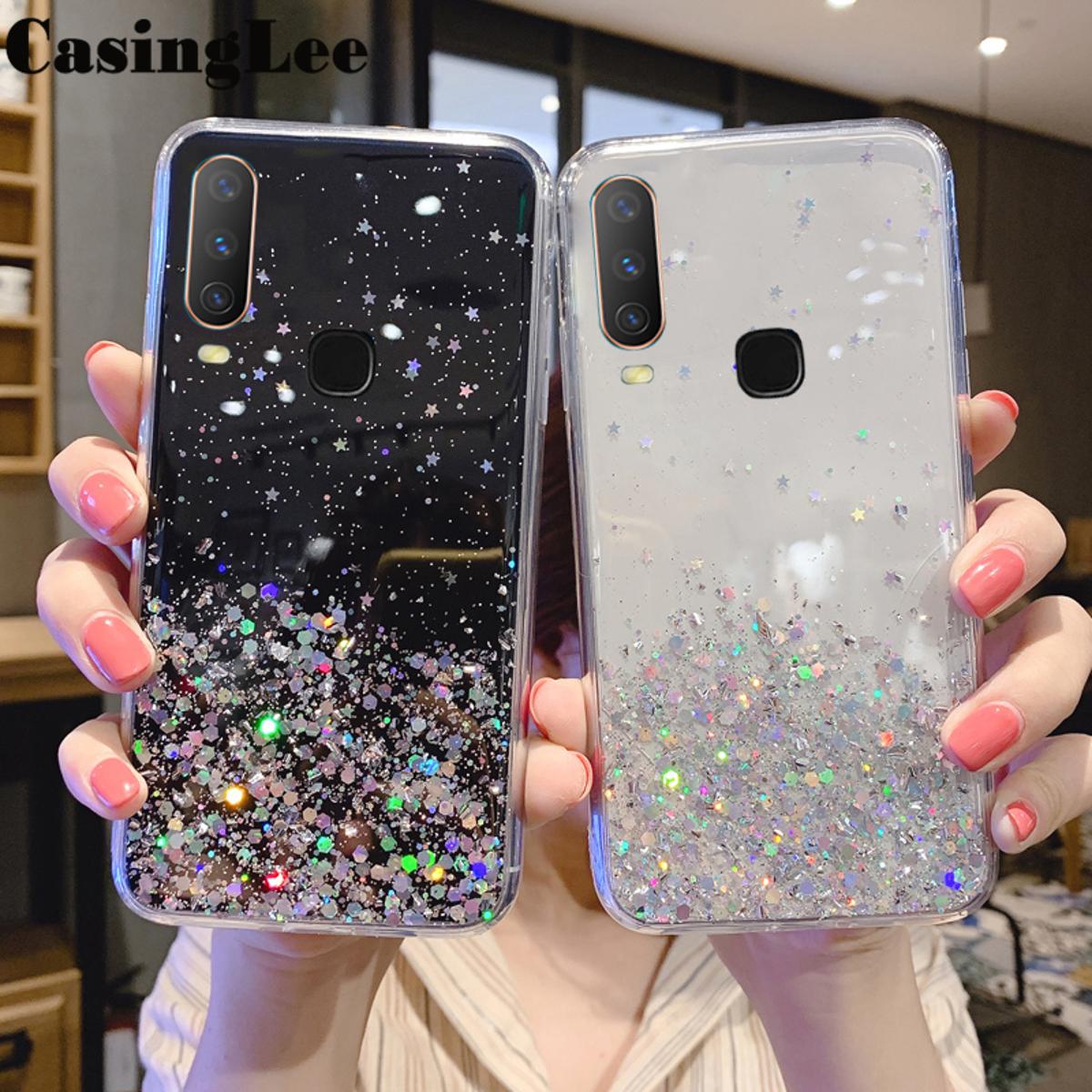 vivo y11 glitter back cover