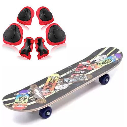Large Size Skate Board With Safety Pads For Kids