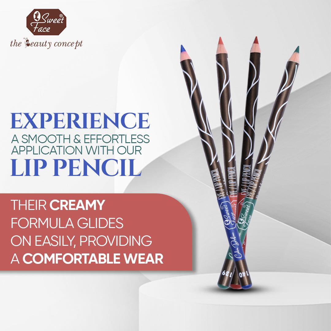 Sweet Face Lip Liner Pencil - Chocolate Bar (Brown) | Waterproof, Matte, Long Lasting Lip Contour Pencil