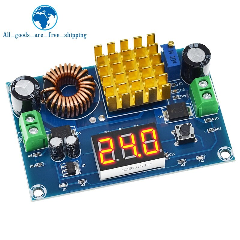 DC 3V35V To DC 5V45V Boost Module Digital Voltmeter DCDC Step Up