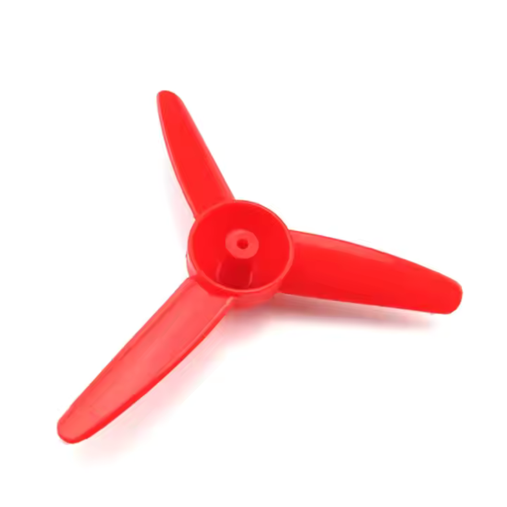 Pack of 3 High Quality DIY Fan Propeller Blades for Mini DC Motors – 4 Blade Plastic Props for Kids Science Projects, RC Boat, Robot Car, Electric Motor, Drone, Airplane, Toy Fan, STEM Model Craft, Battery Powered DIY Toys Accessories Kit