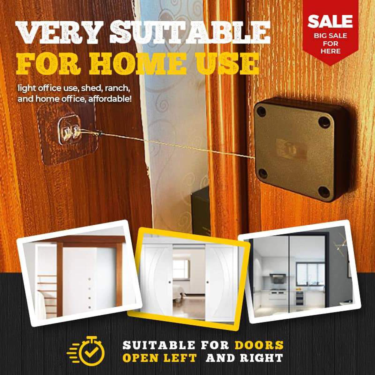 Automatic Sensor Door Closer Automatically Close Universal Doors Organizer