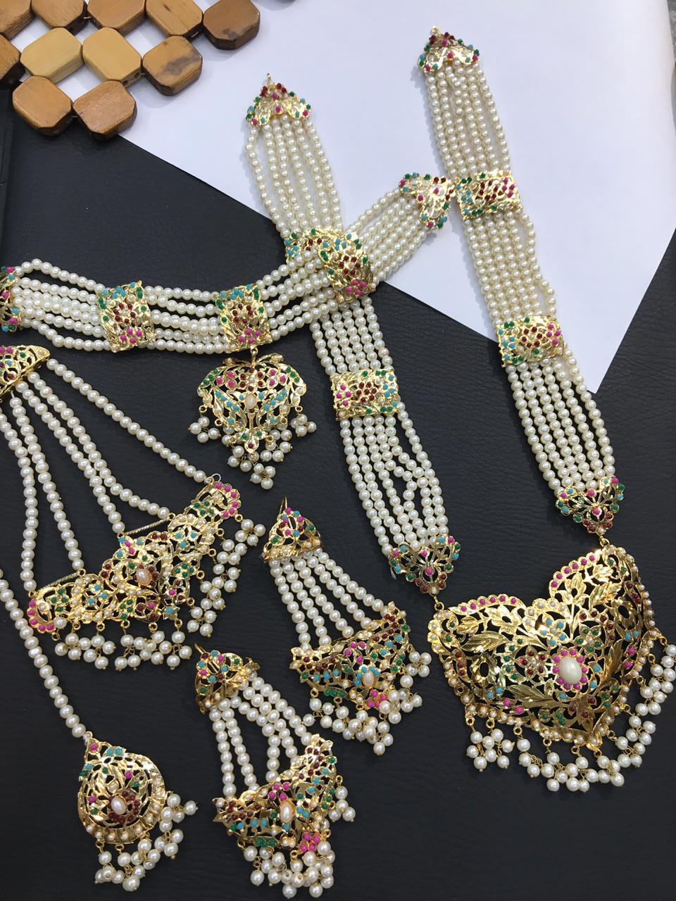 Stylish Kundan Style Jewellery Set: Buy 