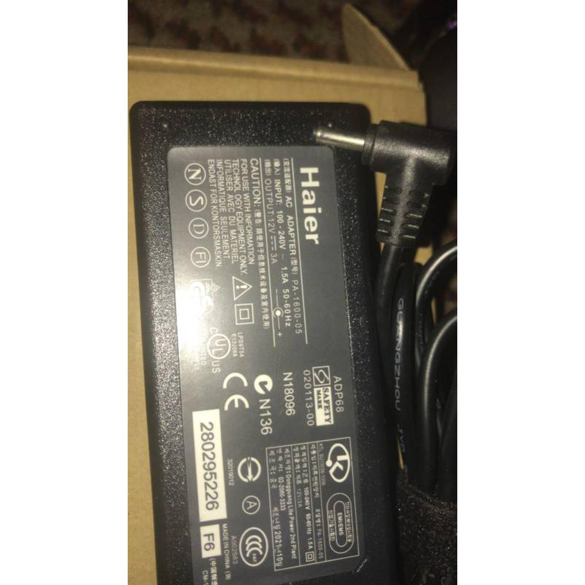 Y11B Haier (PM Scheme Laptop With Tablet Charger 36W With Power