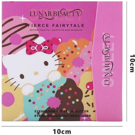 Cute Mini Makeup  Book Eye Shadow + Highlighter + Matte Lipstick Palette pink