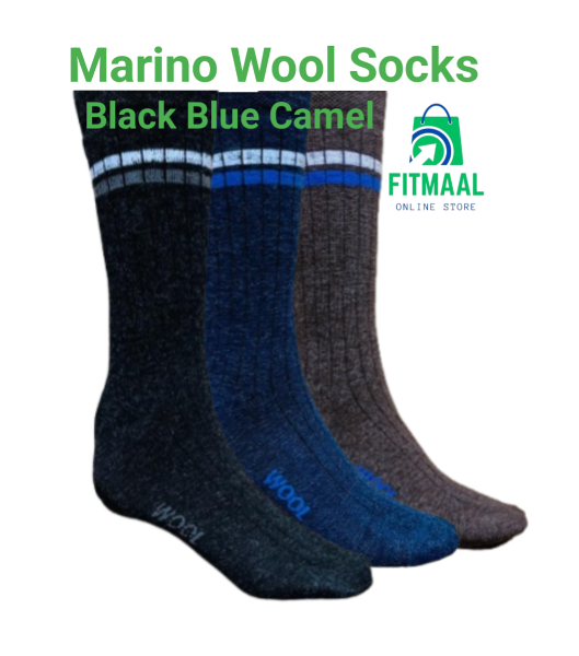 Woolen socks Full length,  Winter Socks,  03 Pairs Pack for Men, Regular winter Socks For Men, Warm Socks with - 3 Random colors