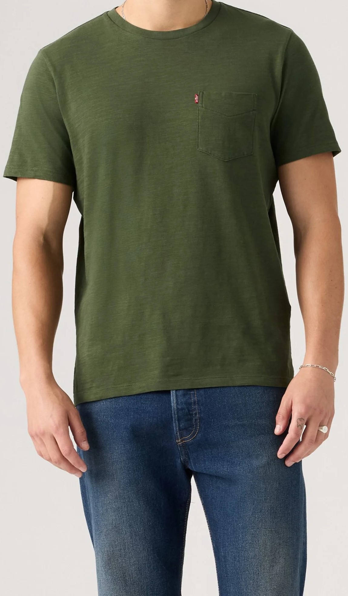 Army Green Half Sleeve Plus Size Pocket Tshirt 4XL 5XL 6XL 7XL 8XL 9XL 10XL
