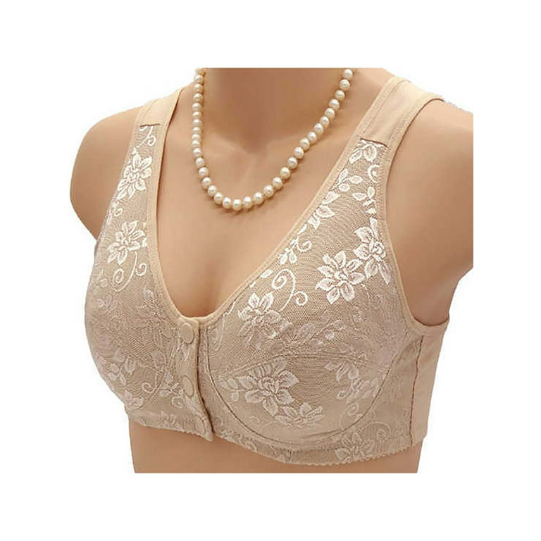 Front Open 3 Button Nursing Maternity Bra for Women's Non-Wired Non-Padded
