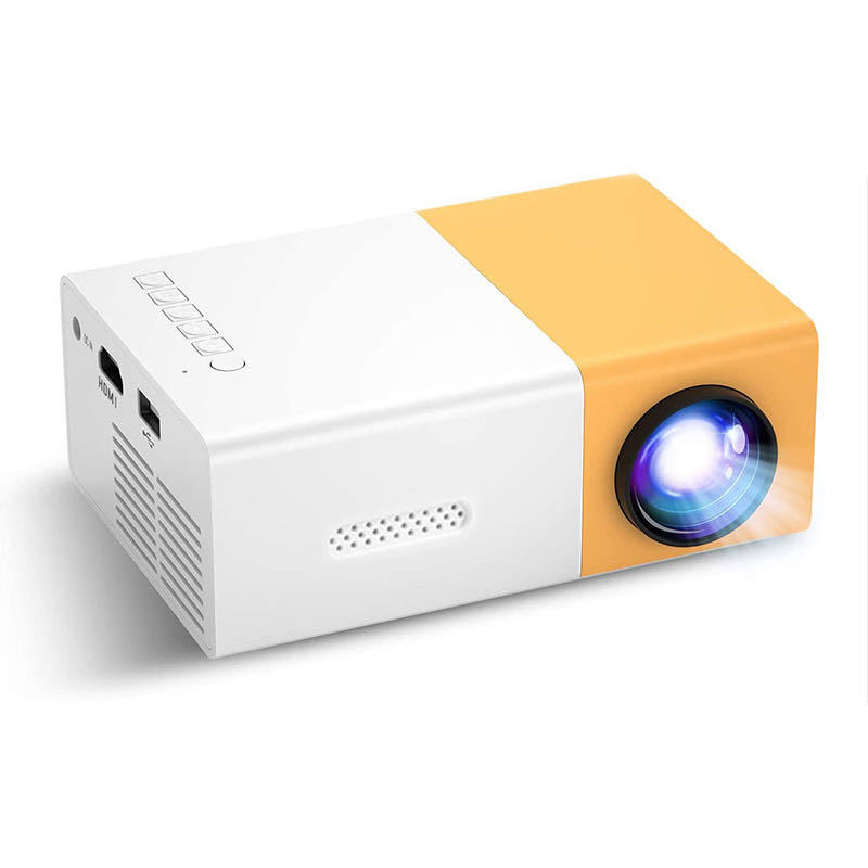 Tabish Trader Mini Portable Projector - HD 1080P Supported - LED Pocket Projector for Home Theater & Outdoor Movies - Multimedia Video Player - Compatible with HDMI, USB, AV & Smartphone