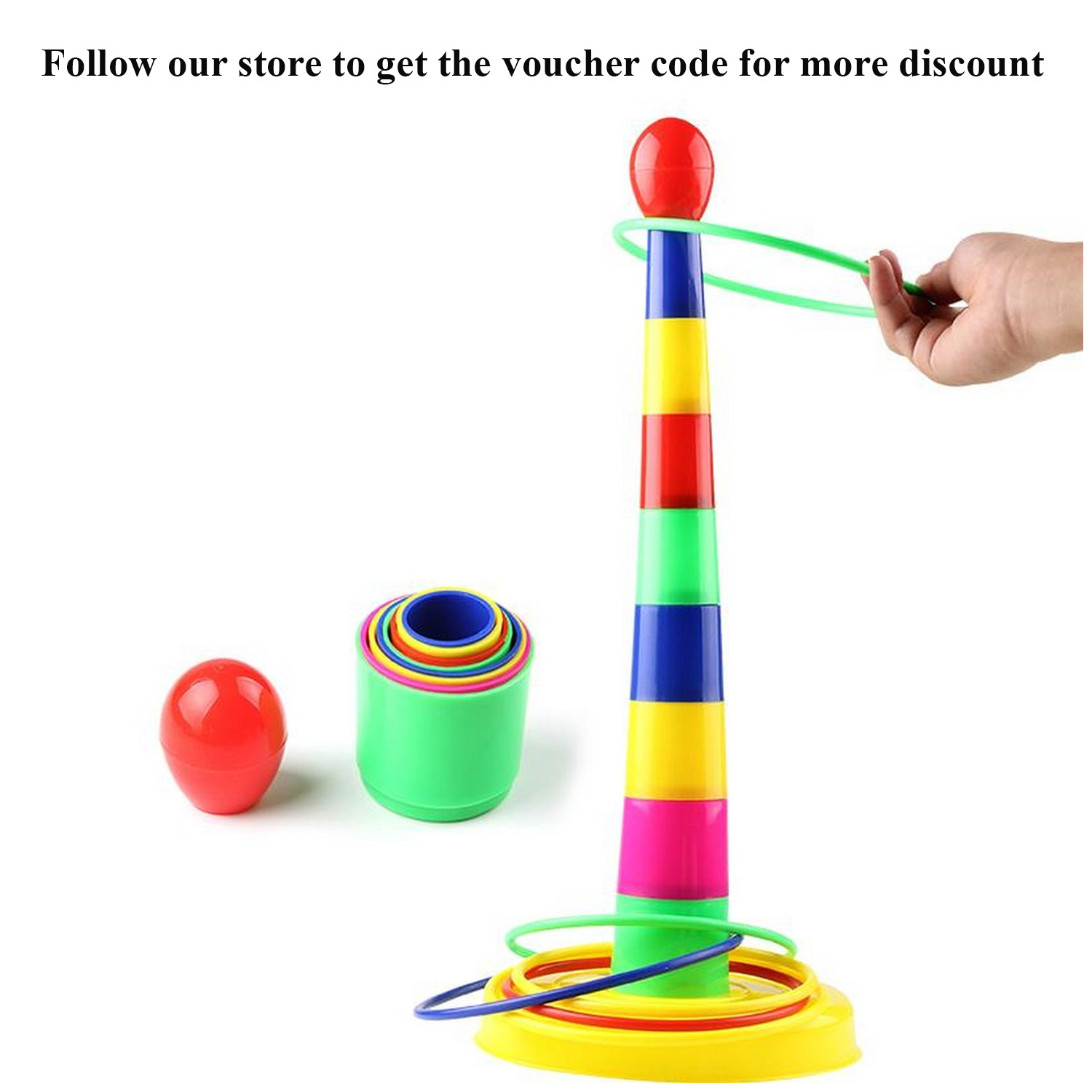 Gioco Dell'Anello Appeso In Legno – Ring Toss Game Per Adulti E Bambini – Giochi Da Giardino, Spiaggia E Tavolo – Ideale Per Feste E BBQ