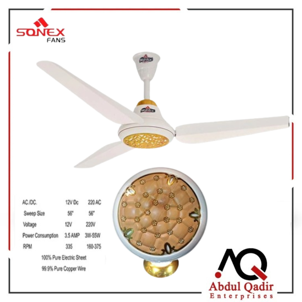 Sonex Fan AcDc 50watt Ceiling Fan Remote Control - 56 inches energy ...