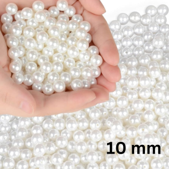 **Glossy White Pearl Beads 50 100 pcs – Elegant & Versatile for Jewelry & Crafts** by Jaweriyaz Jewelry