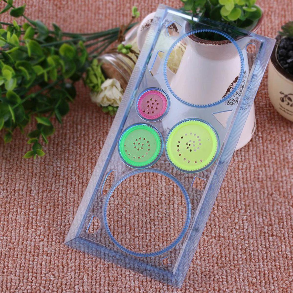 1 PC Spirograph Geometric Ruler Drafting Stencil Spiral Art Classic Toys Stationery Drawing Art Supplies Art Tool Random Color!!