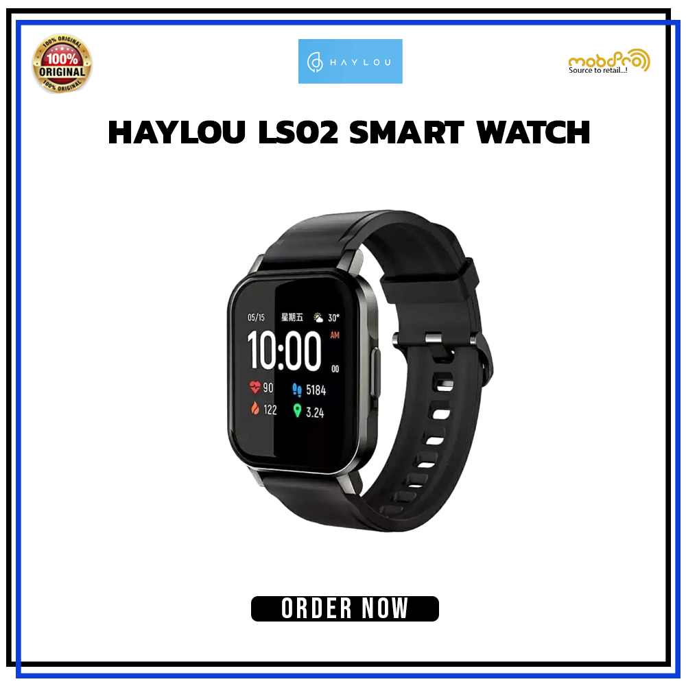 Haylou LS02 / Haylou Smart Watch 2 Black: Buy Online at Best Prices in  Pakistan | Daraz.pk