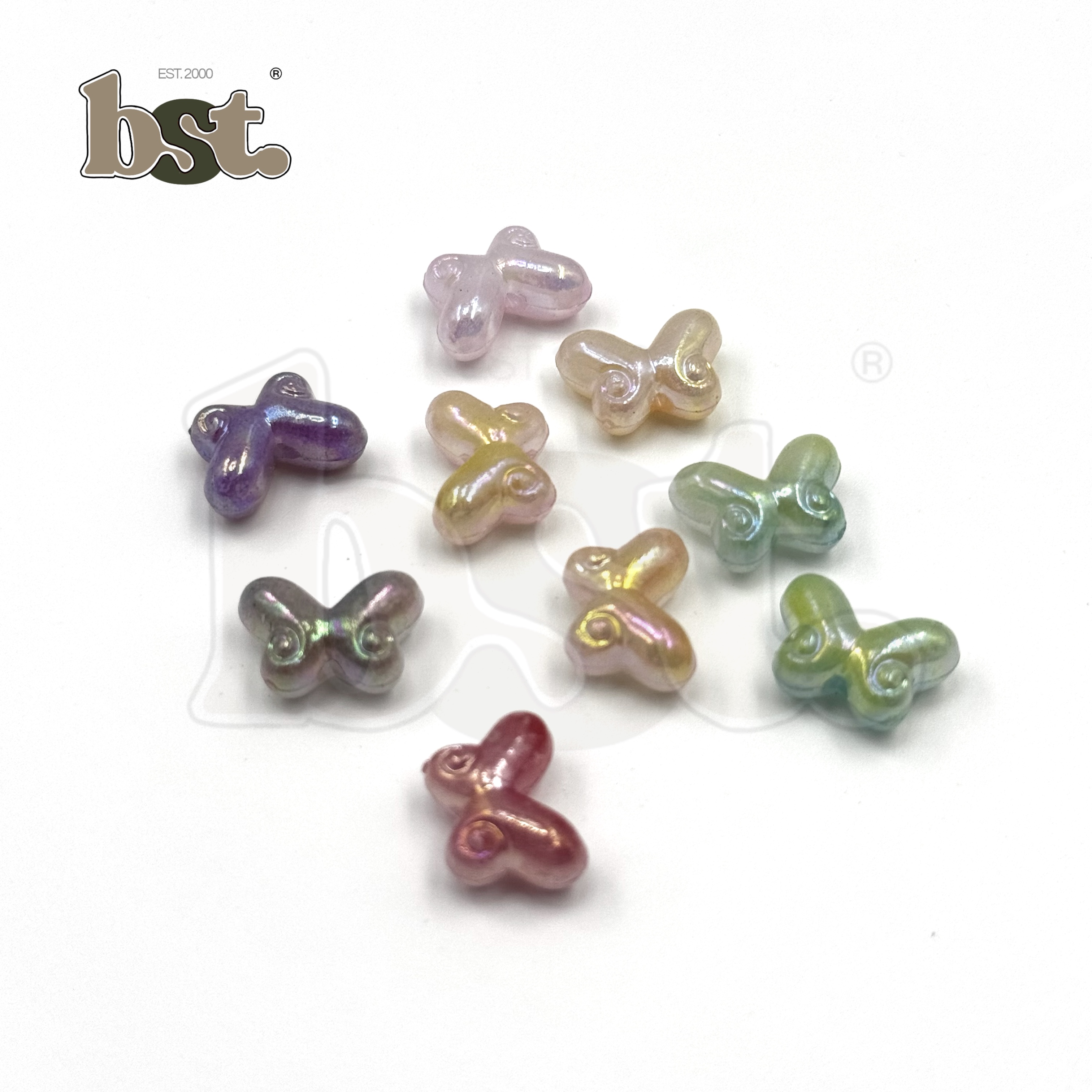 25pc Beads Mix Chunky Beads Charms Beads Bow Beads Accessories DIY Accessories Plastic Charms Bow Charm BST