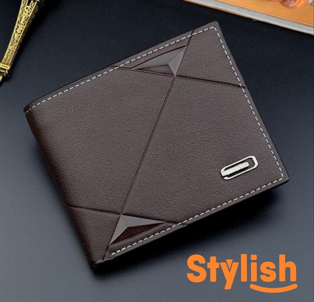 New Men's Wallet Short Multi-card Coin Purse Bifold Fashion Casual Wallet PU Leather Youth Thin Two-fold Horizontal Wallet Men 2023