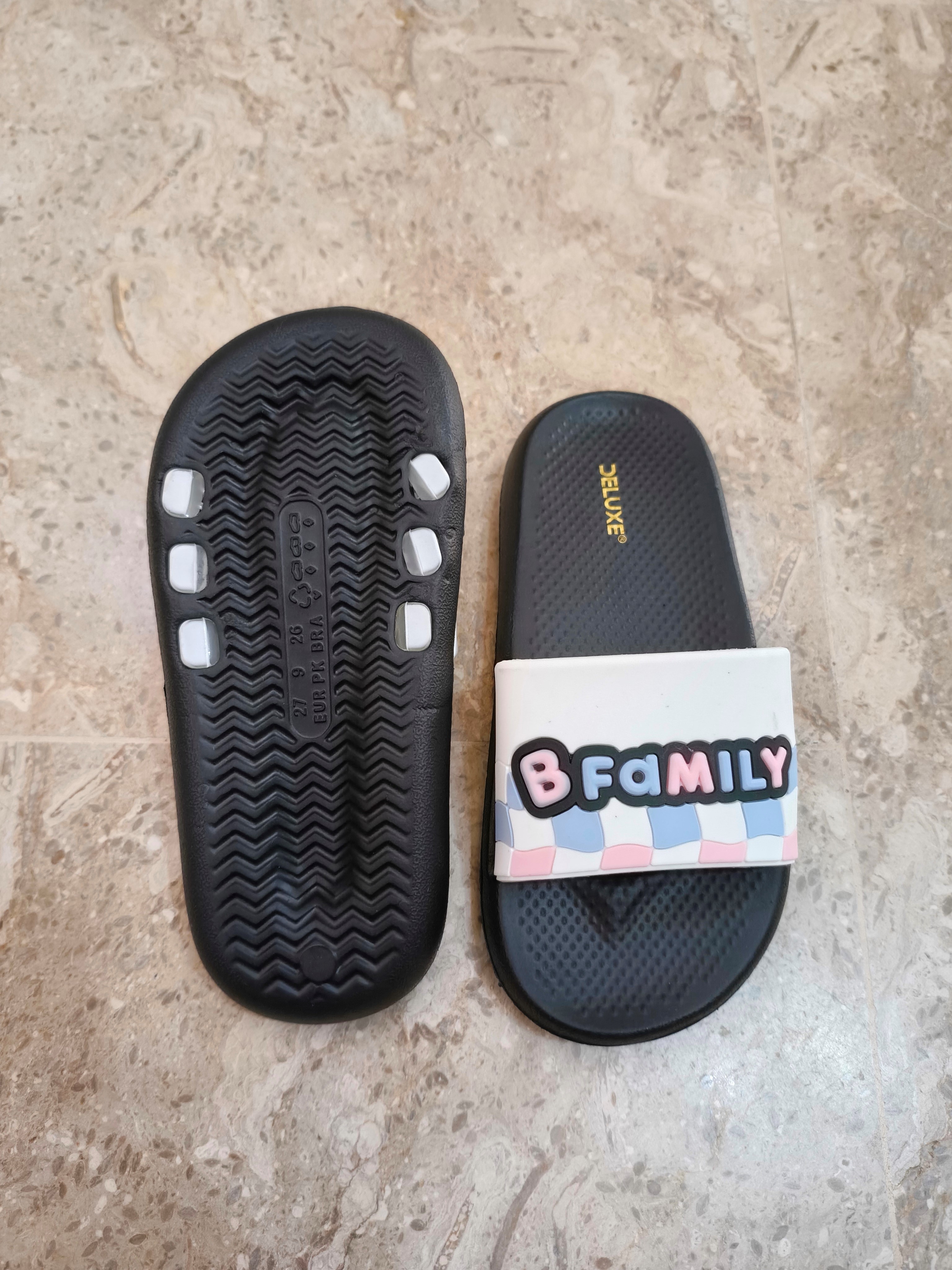 Kids B-Family Slide Slippers - Soft & Comfortable
