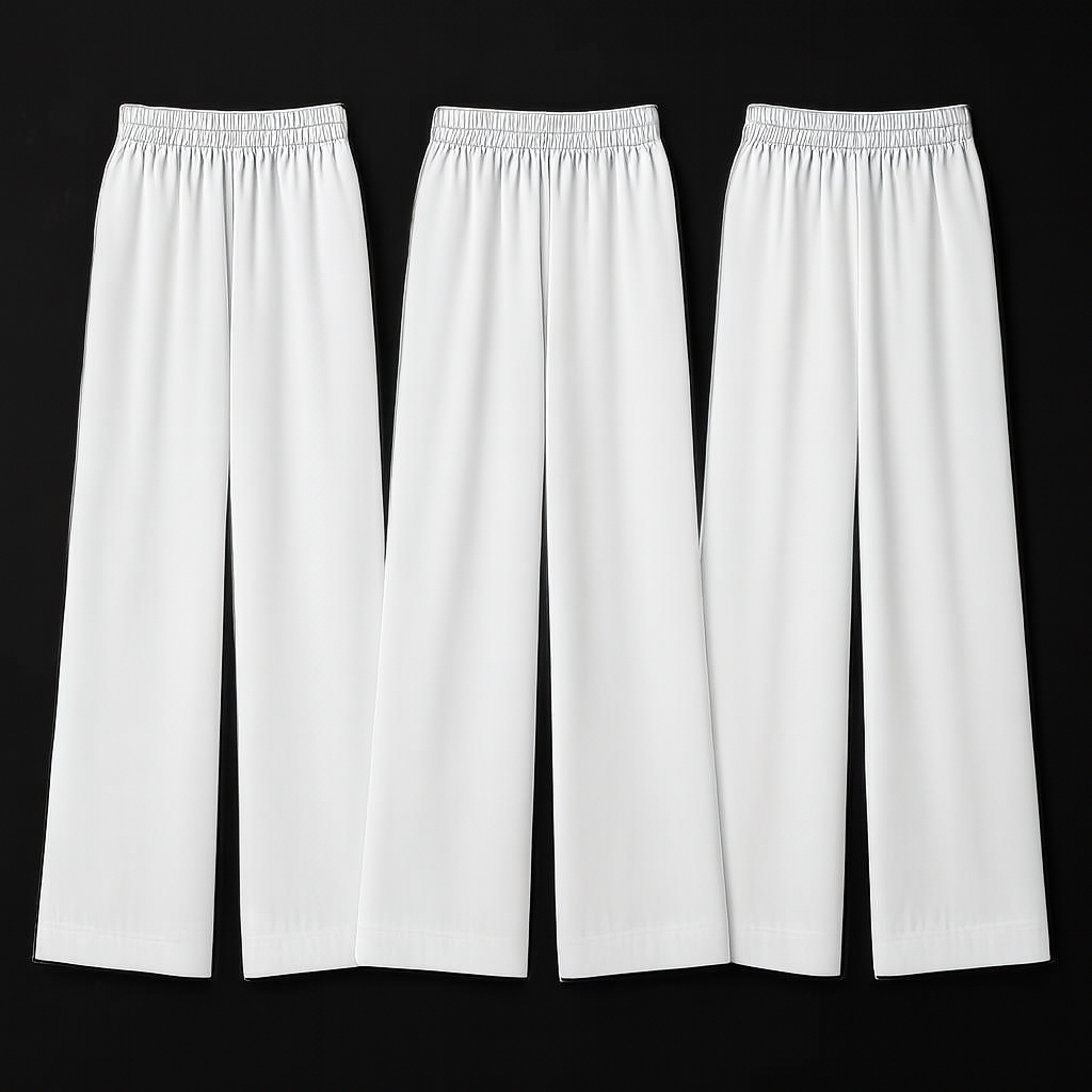 NN Luxury Pack of 3 Palazzo Pants – Adult Size S to XL & kids Size 24 to 34 Length Comfortable & Elegant Nightwear Trousers, Flowy Lounge Flippers for Women’s Relaxation & Home Wear