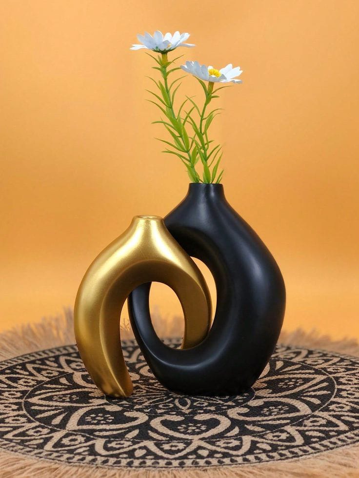 Creative Design Vase Ornaments Artistic Style, Decorations Suitable for Fireplace, Bedroom, Kitchen, and Living Room Decoration, office and theme based area