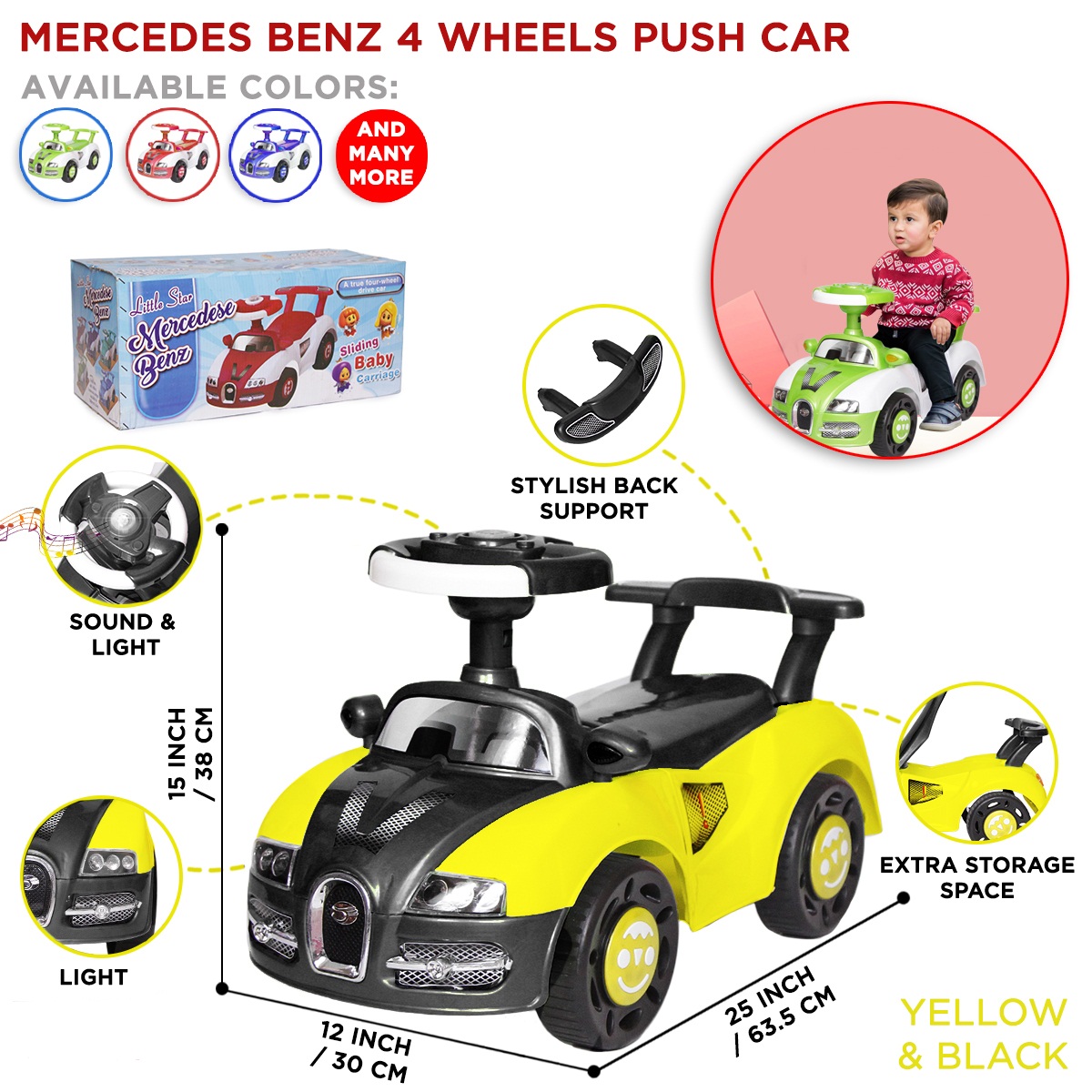 Mercedes baby store push car