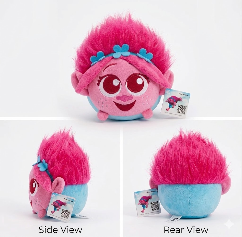 Trolls Plush Toy Soft Cuddly Stuffed Doll for Kids – Cute Cartoon Character Toy & Gift