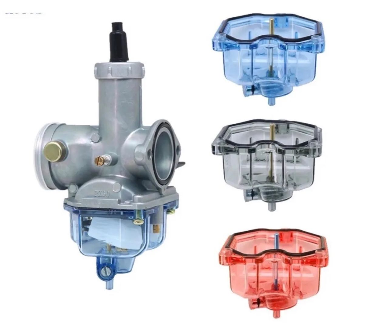 Motorcycle CG125 Carburetor Tank Transparent Clear Bottom Float Bowl ...