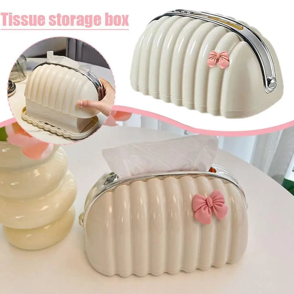 Shell Shape Tissue Box – Decorative Tissue Holder, Stylish Napkin Dispenser for Home, Office, Car, Bathroom & Living Room, Durable Plastic Elegant Design
