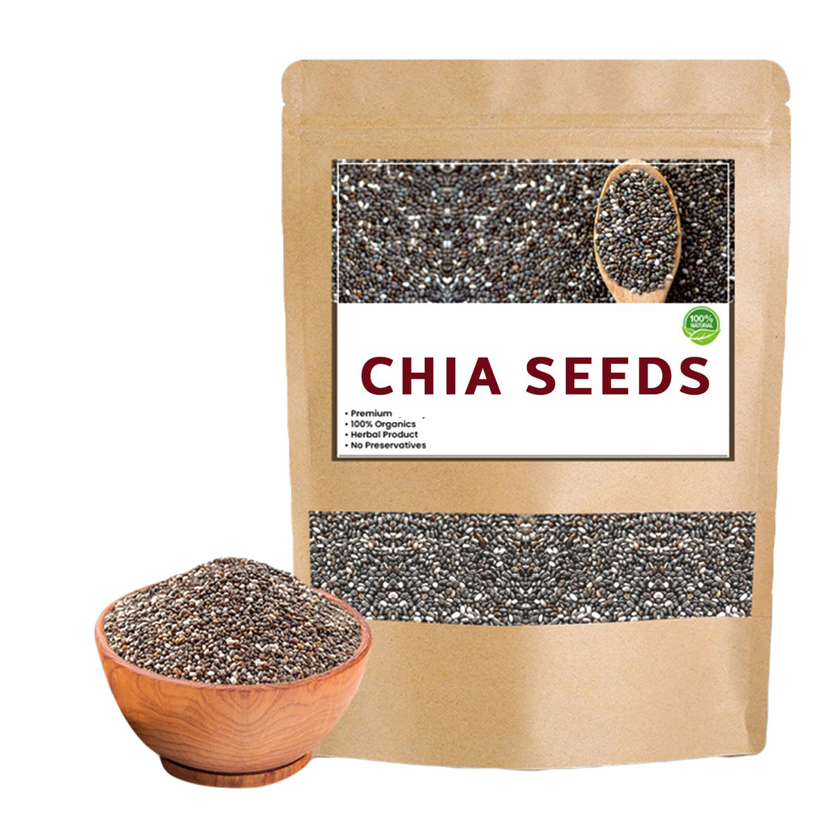 Chia Seeds 120g Organic Export Quality