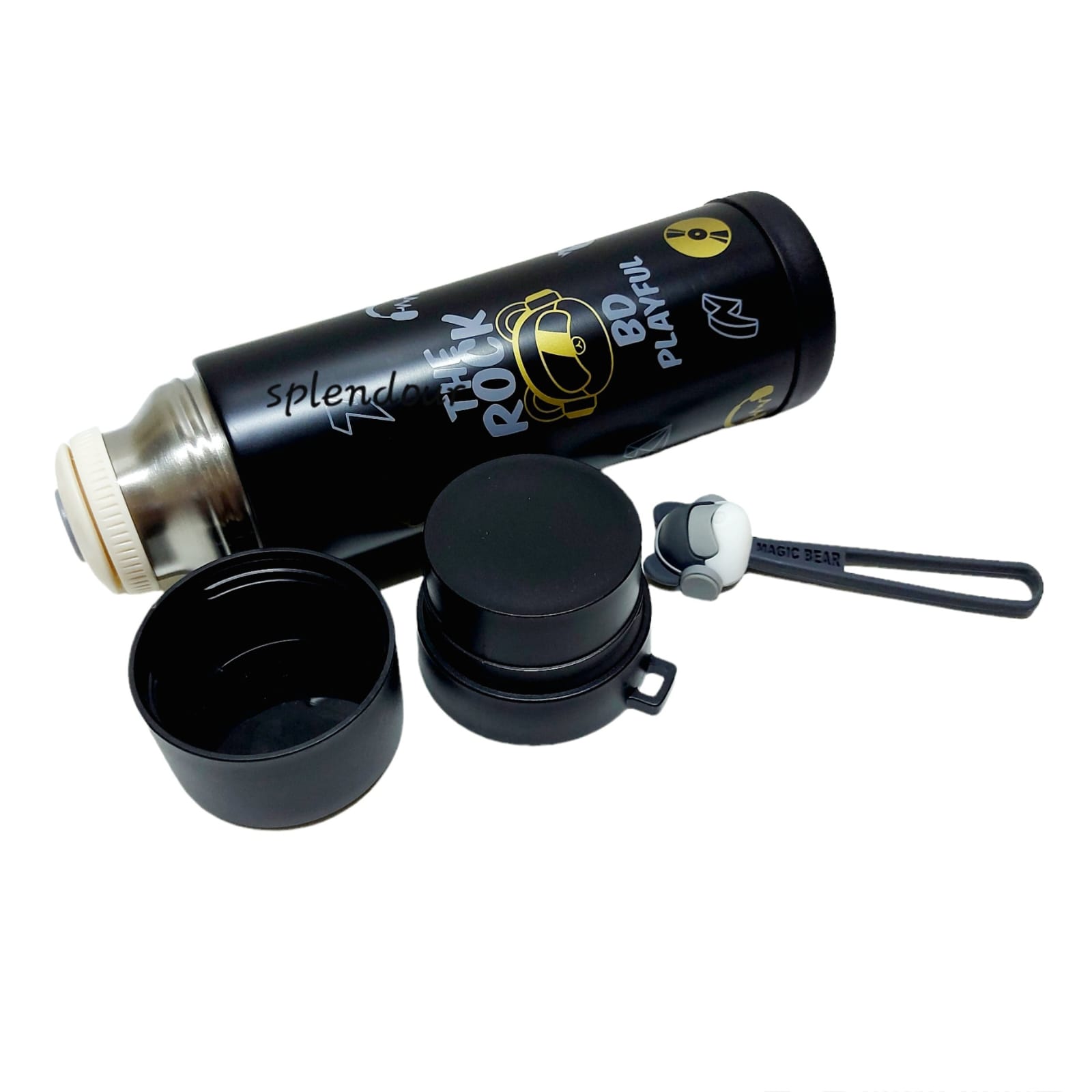 Cute Water Bottle Thermos Stainless Steel Vacuum Flask Travel Sports Beverage Bottle Cup 500Ml