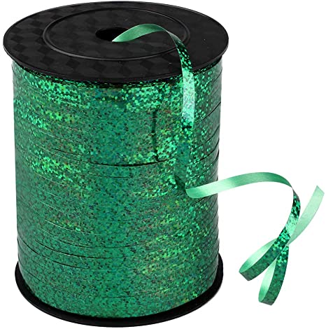 90 Meters Green Jumbo Ribbon Role For Balloons Decoration