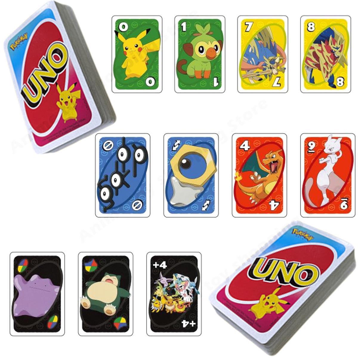 UNO Anime UNO Card Game, Anime Character Themed Collector Deck 112 Cards  with Character Images, Including One Piece, Naruto, Dragon Ball, Demon  Slayer 4 styles, Gift for Kid, Family and Adult Game