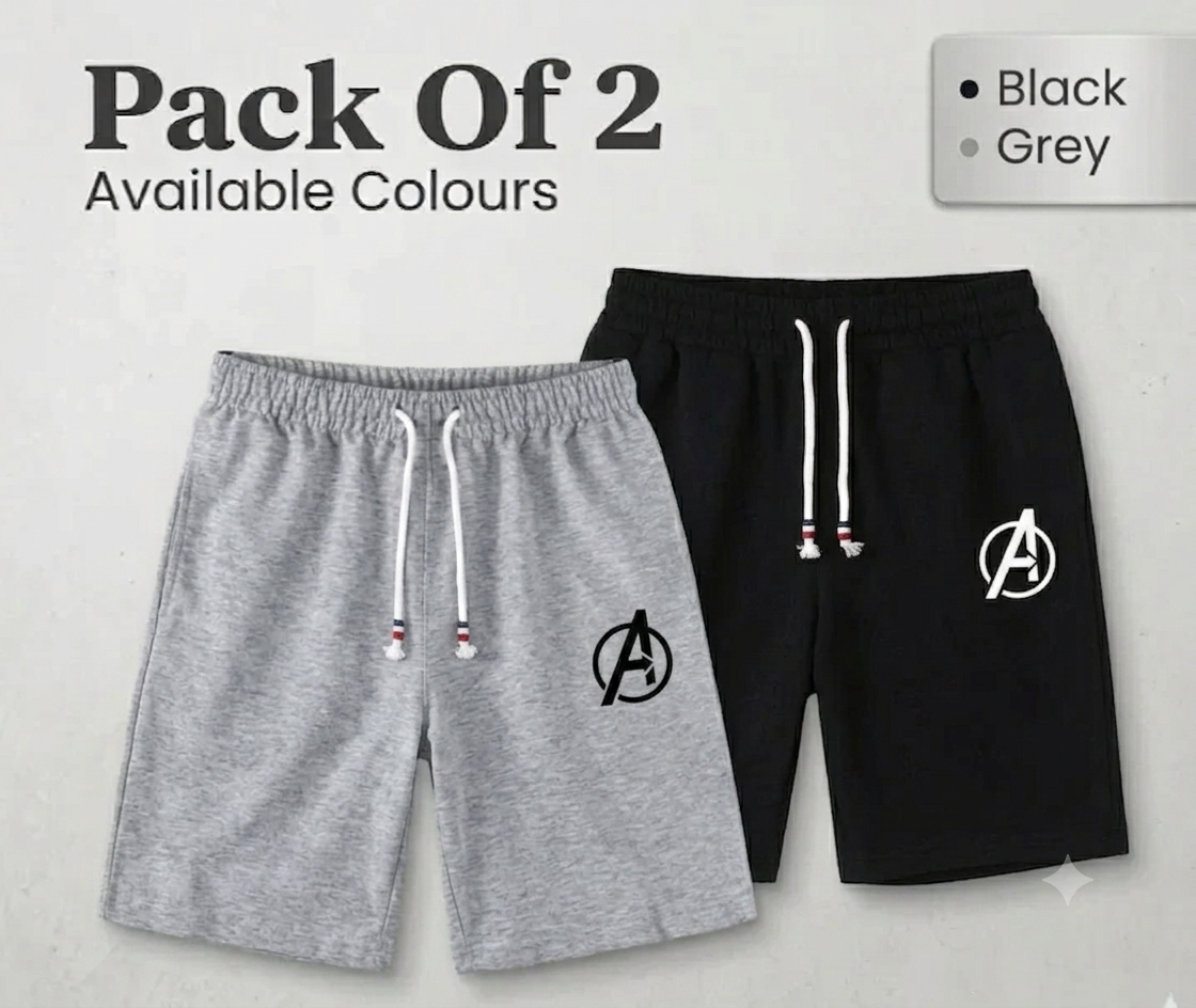 Summer Collection Pack Of Summer Cotton Jersey Shorts For Men