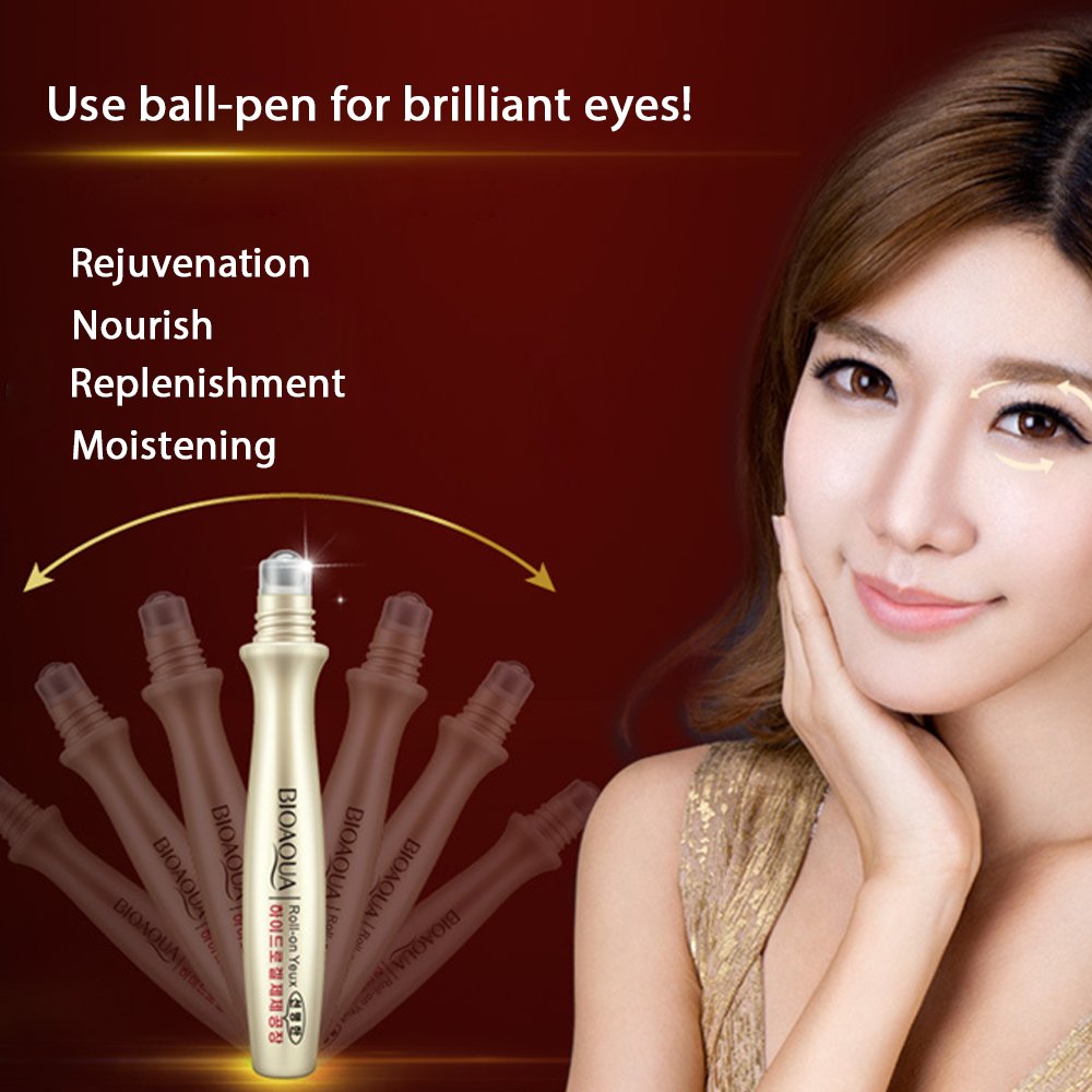 Eye Roll ON Ball METAL Eye Essence Eye Roller Anti Wrinkle To Remove Dark Circles