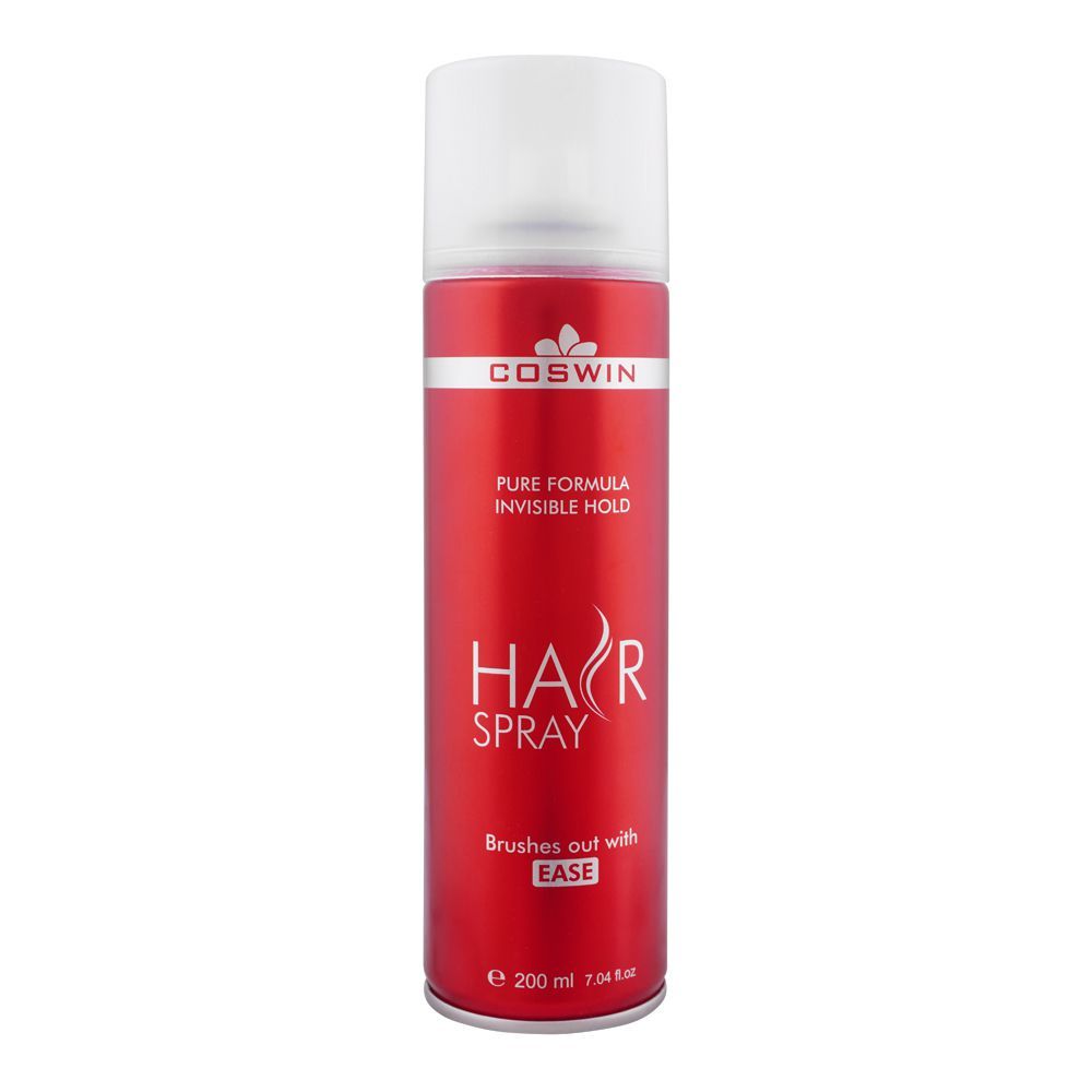 COSWIN PURE FORMULA INVISIBLE HOLD HAIR SPRAY Brushes Out with EASE Hair Styling Spray 200ml 7.04 fl.oz