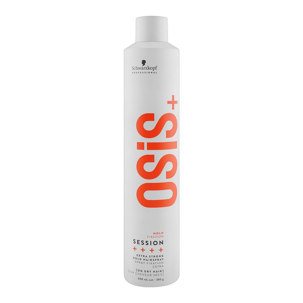 Schwarzkopf Oseis+ Session Hold Fixation Extra Strong Hair Spray | Hair Styling Care | 500ml