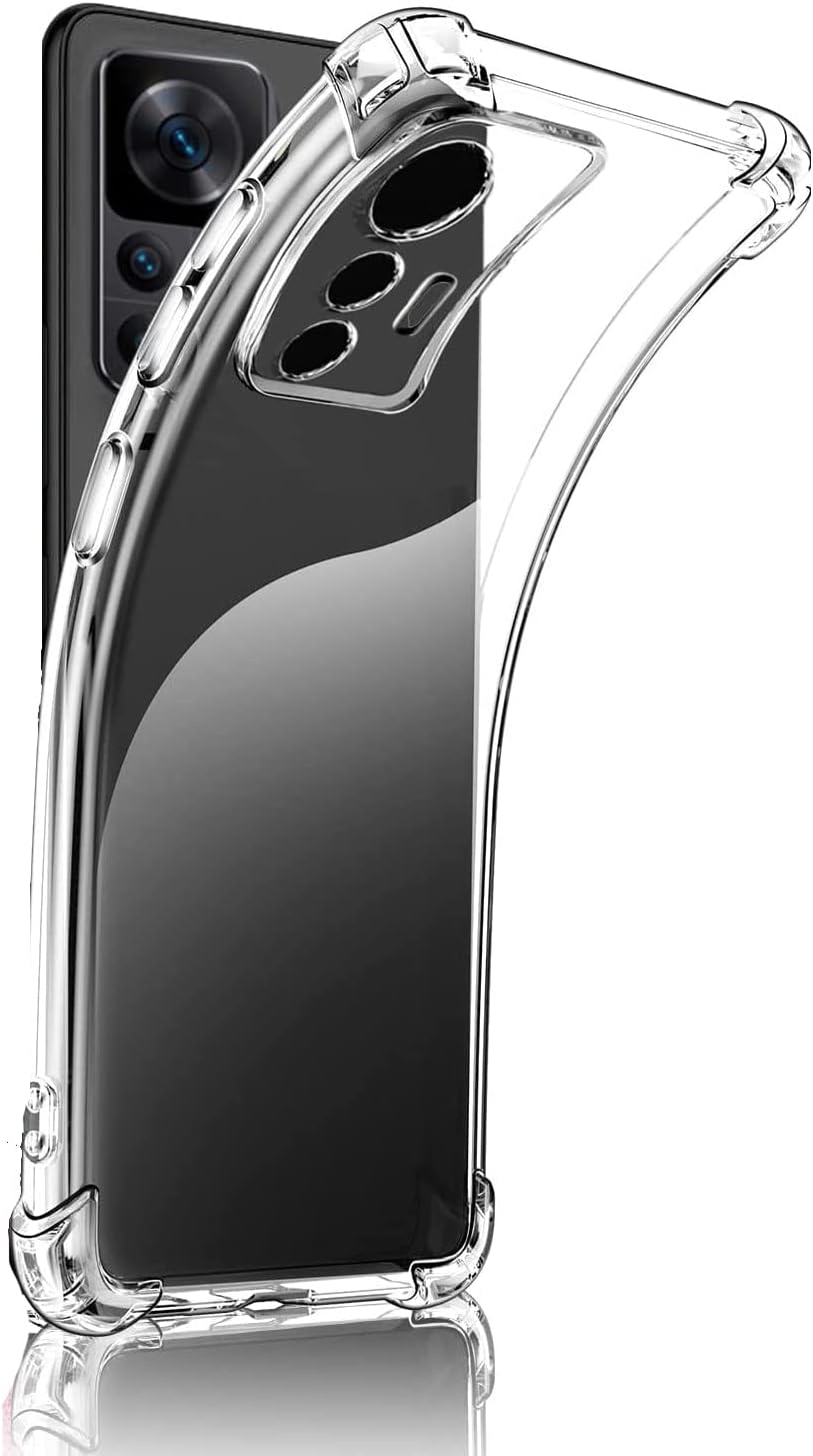 Xiaomi Redmi 12T / 12T Pro 5G / K50 5G Transparent Shockproof Soft Silicone Back Cover – Clear Protective Back Cover For Xiaomi Redmi 12T / 12T Pro 5G / K50 5G