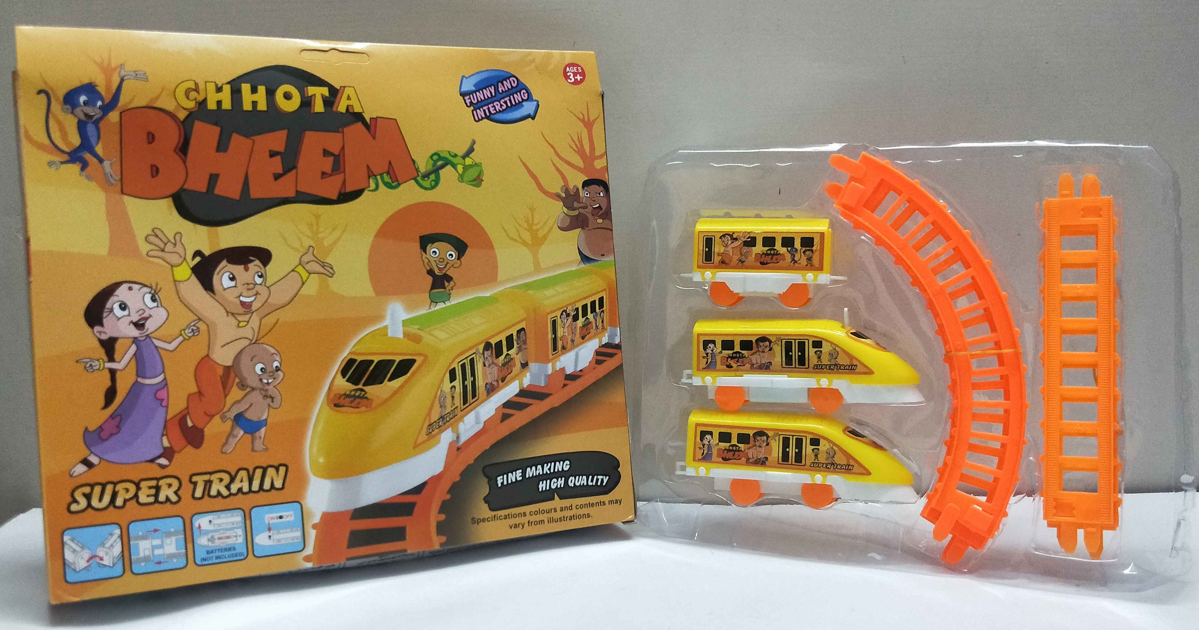 Train set, Engine and 2 Coaches, Battery Operated Newest articles imported China Trains Toys