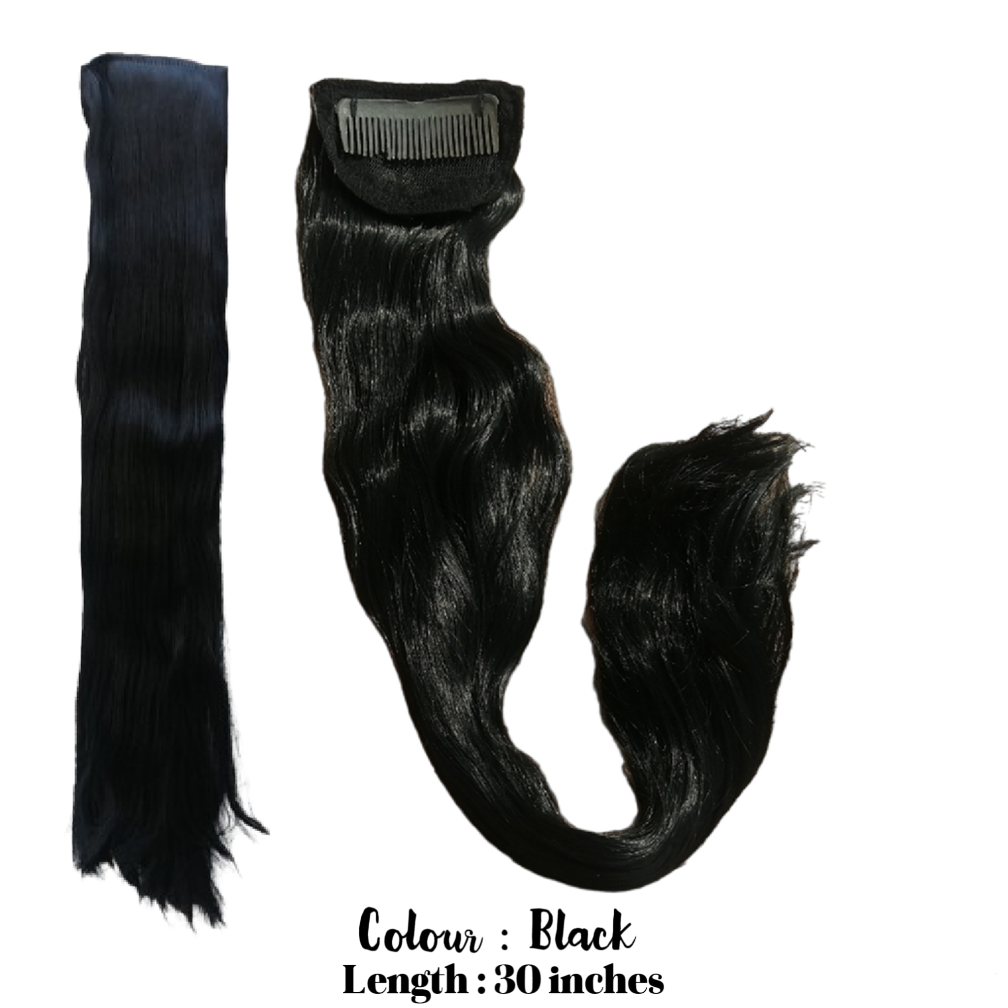 Black Hair Extensions for Girls and Women - High Quality - Premium Hair Extension