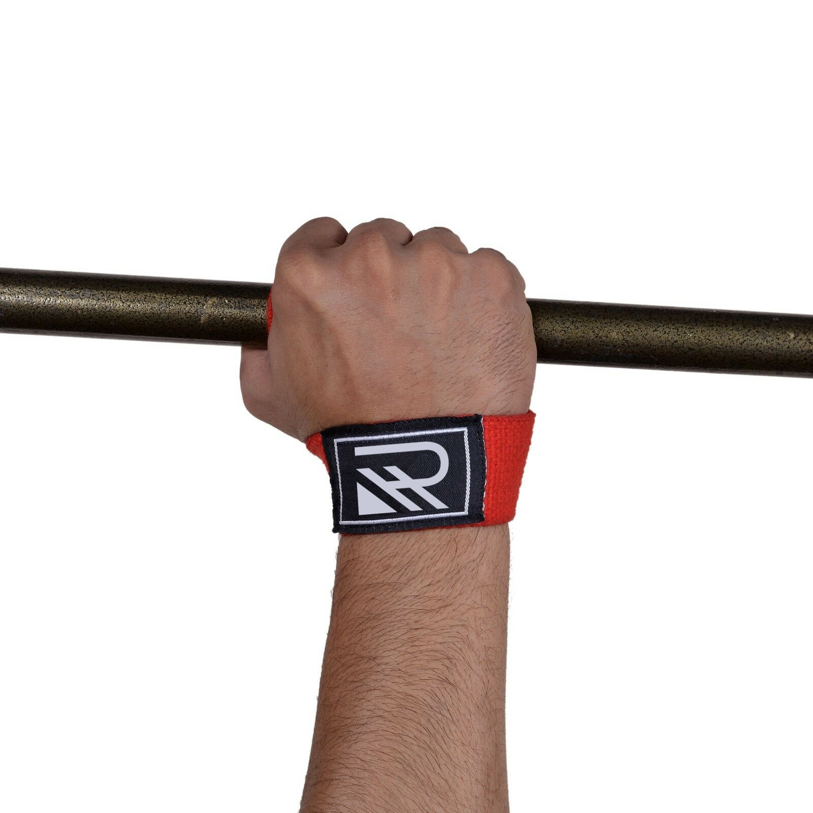 HR Lifting Straps Gym Wrist Wraps  Black/Red/Pink- 24" Strong Cotton Weightlifting Wrist Straps To Support Grip and Lift Heavier - Ultimate Workout Deadlift Straps for weight lifting