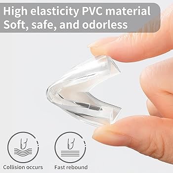 Silicone Safety Corner Protector for Baby, Clear Furniture Corner Guard & Edge Safety Bumpers Corner Covers Protectors Baby Proof Bumper & Cushion to Cover Sharp Furniture & Table Edges (L-shaped)