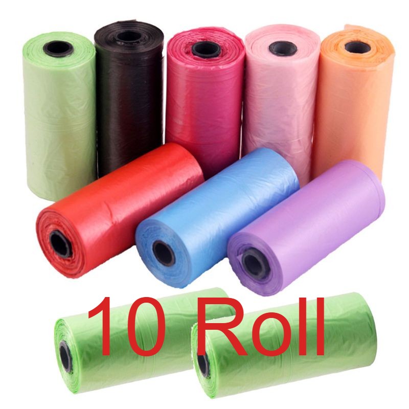 Premium Diaper Disposal Bags 1/5/10 Roll Set - Multi-Color, Leak-Proof & Durable