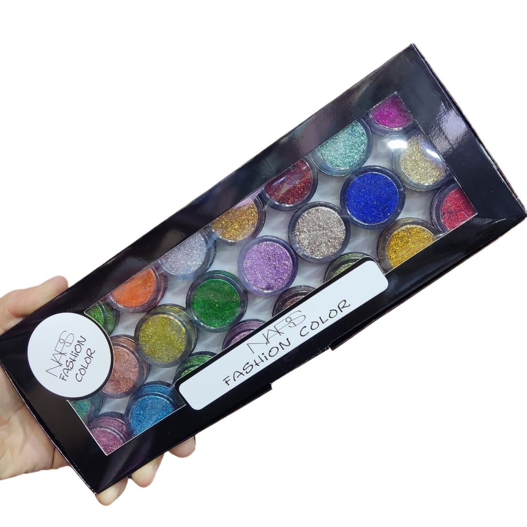 12 and 24 Colours Glitter And Creamy Eye Shadows - Glittery And Creamy Eye Shadow