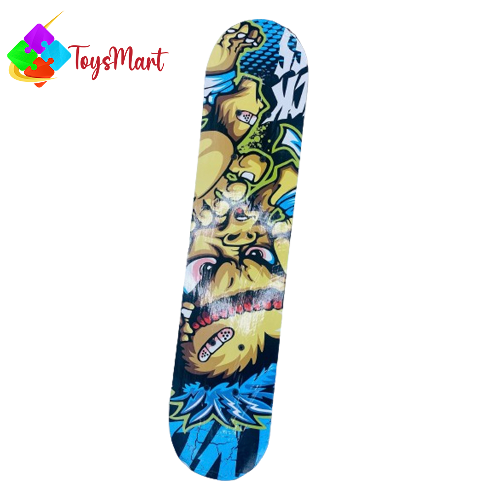 Skateboards By The Toys Mart For Adults Youths Teens Kids Girls Boys Beginners 23x6 Inches by Skate Boards 7 Layers Deck Maple Wood Longboards - Black