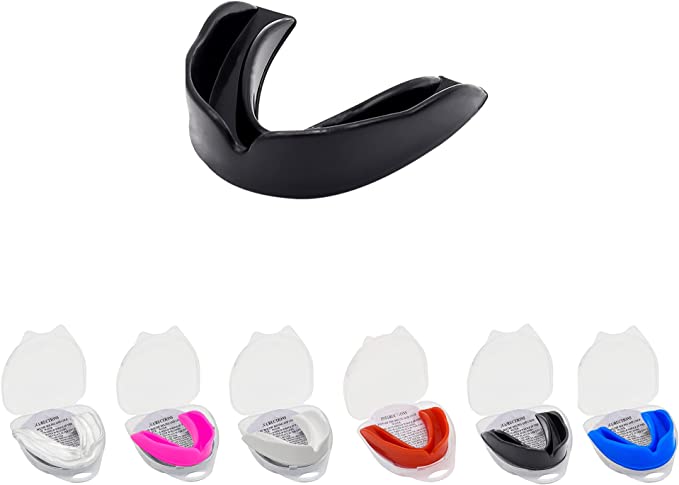 🦷 5RIDGE Ultrathin Sports Mouth Guard – Transparent Protective Mouthguard for Football, Basketball, MMA, Boxing & Jiu Jitsu | Lightweight & Comfortable Pro Fit for Adults & Youth | Durable Safety Gear