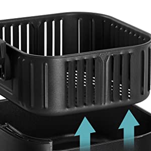 Black & Decker AF700 Digital Air Fryer, 4.3 Liters, Black