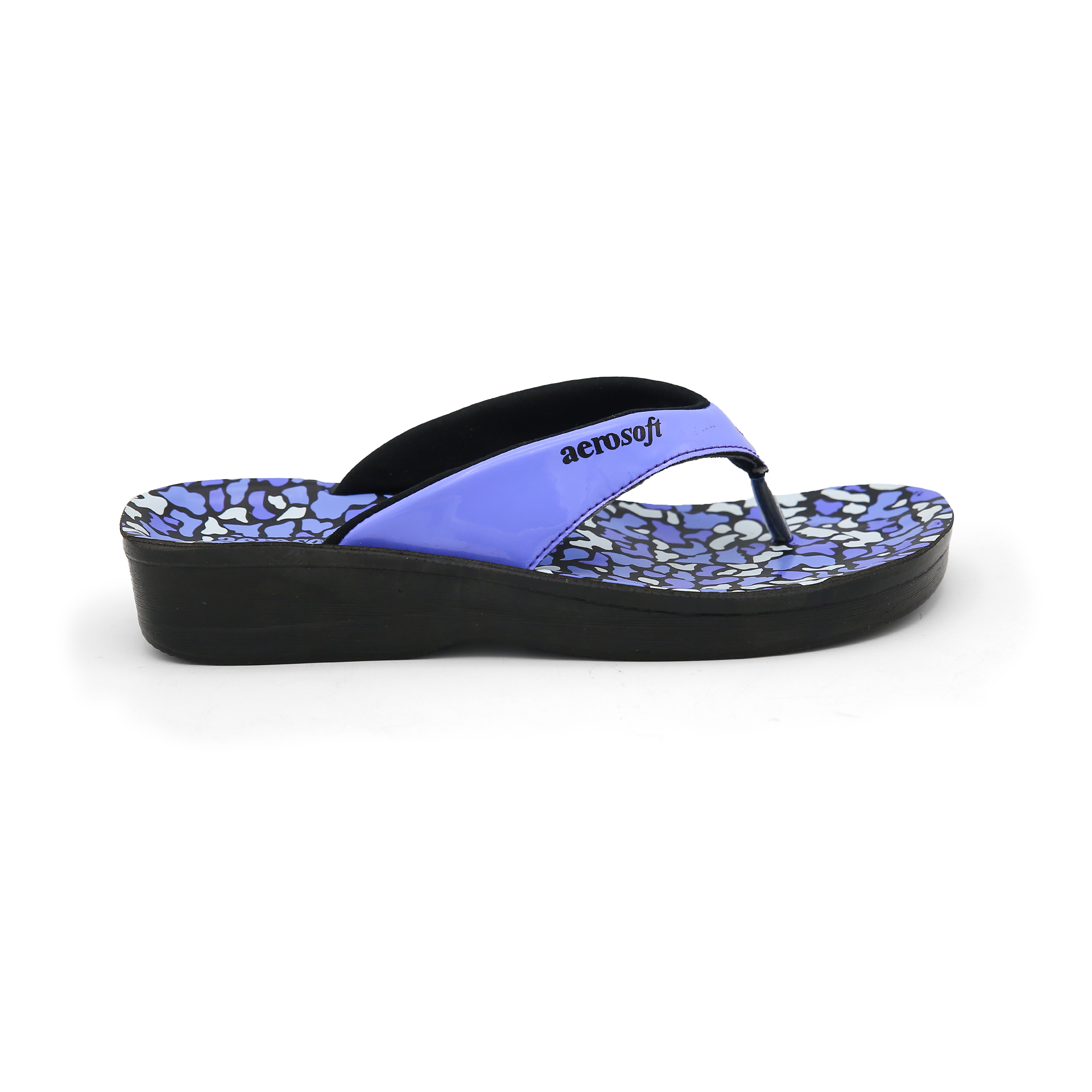 Aerosoft LA-08A4 Women's Violet Comfort Slippers - Soft Chappals for All-Day Ease