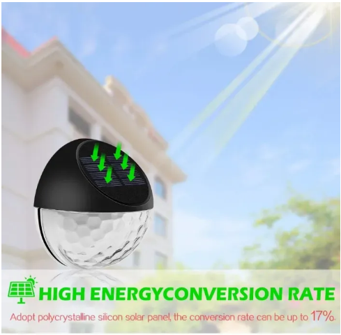 Pack Of 2 Solar Waterproof Outdoor Led Light Solar Fence Lights, Solar Decorative Garden Lights, Waterproof Wireless Outdoor Lights For Garden, Fence, Patio Use,Warm White High Quality