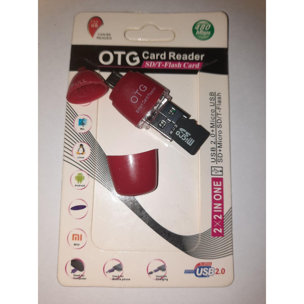micro USB OTG card reader 2 in 1