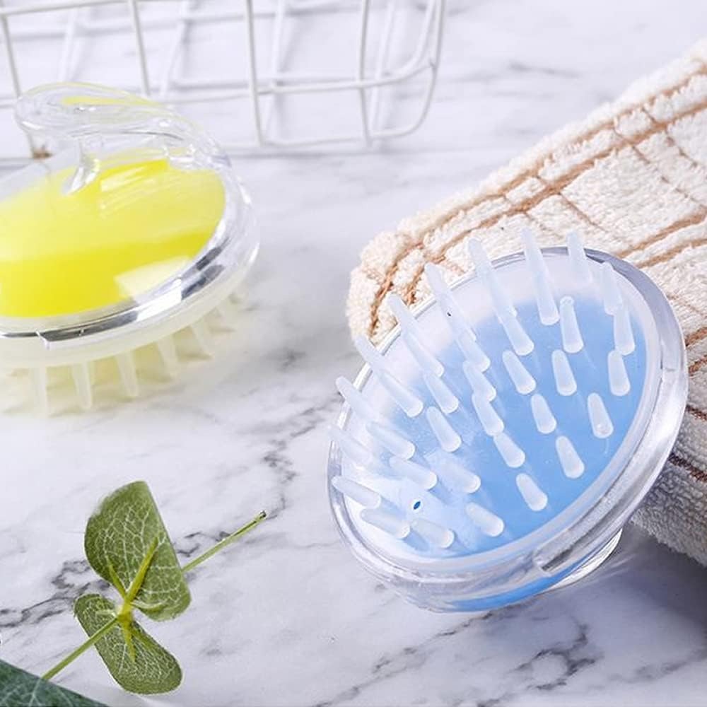 Hair Wash Brush Hair Scalp Massage Brush Head Anti Dandruff Haircare Massager Someday Silicone Comb Brush Scalp Massager Bath And Shampoo